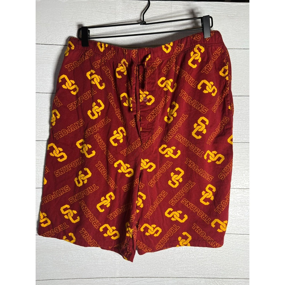 USC Trojans Pajama Shorts Men's Large Red SC Logo NCAA Football College Dorm